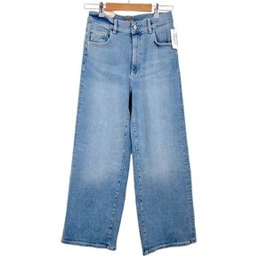 DL1961 Hepburn Wide Leg High Rise Vintage Jeans in Droplet. Size: 27. EUC.